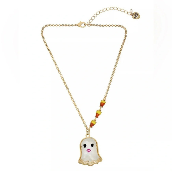 NWT Betsey Johnson Ghost Necklace - Picture 2 of 8